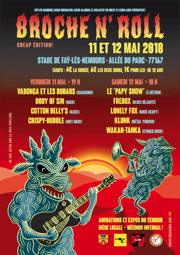 Gwen Tomahawk Festival Broche N' Roll Concerts Expos Mechoui